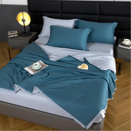 天瑜家纺 2025新款纯色天丝夏被 莫兰+ 灰