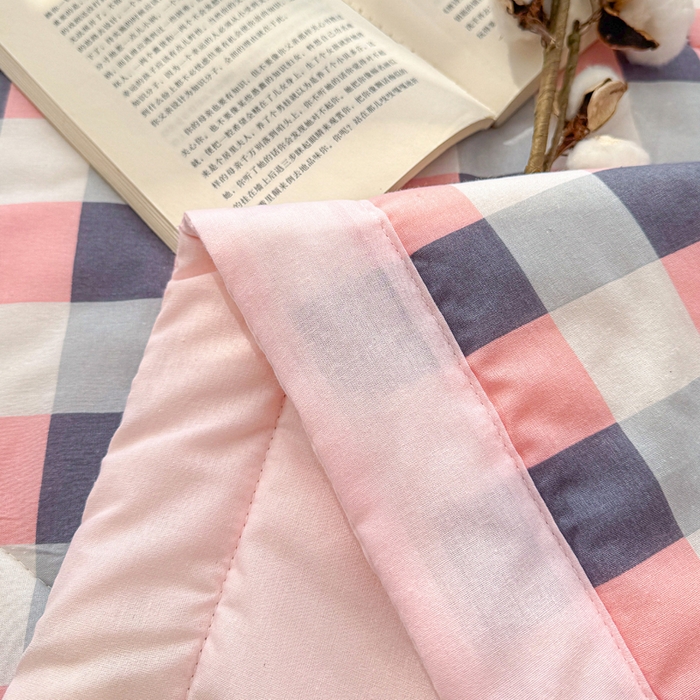 91家纺网 家纺一手货源 找家纺 棉乐町家居 2025新款里外全棉手包边棉花夏被 优卡生活