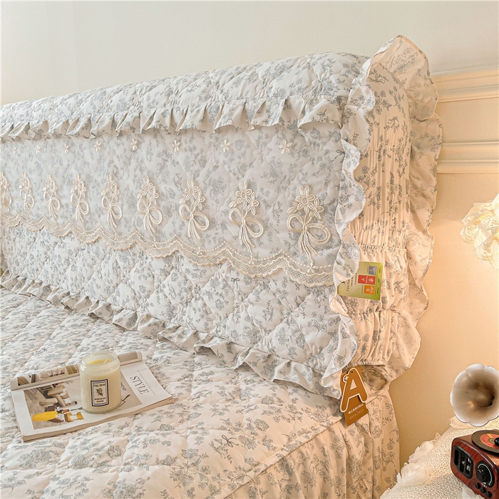 91家纺网 家纺一手货源 找家纺 十个点2025新款亲肤夹棉床头罩 靘芲（qinghua）