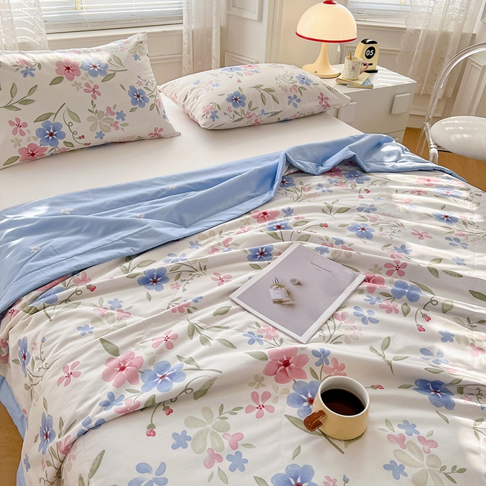 91家纺网 家纺一手货源 找家纺 尊妙被业 2025新款里外全棉印花棉花被纯棉夏被夏凉被全棉棉花夏凉被繁花舒暖