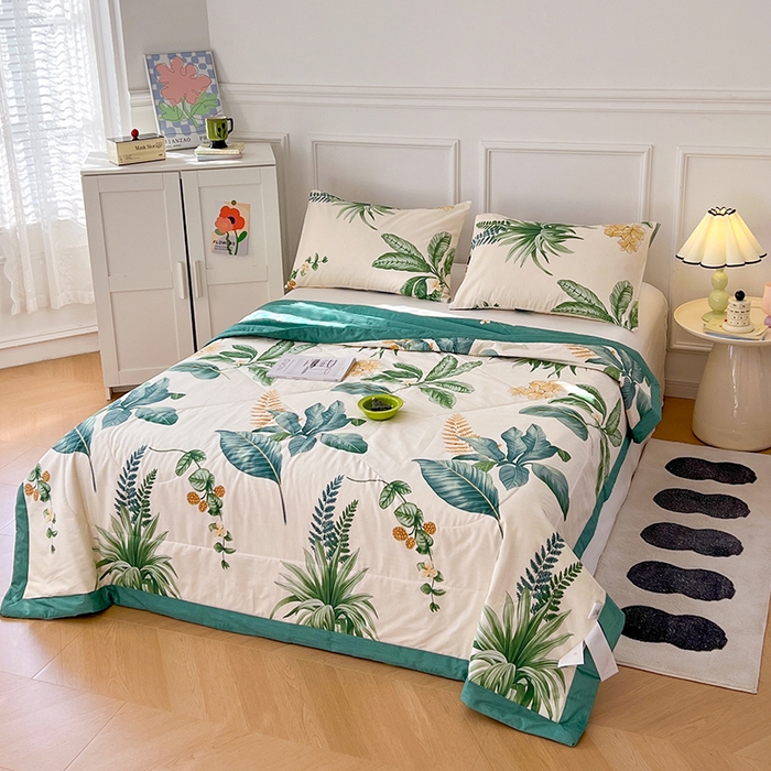 91家纺网 家纺一手货源 找家纺 尊妙被业 2025新款里外全棉印花棉花被纯棉夏被夏凉被全棉棉花夏凉被春兰瑕意