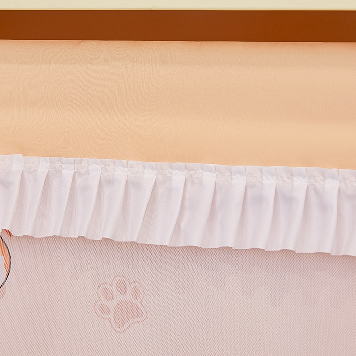 91家纺网 家纺一手货源 找家纺 迪凡保罗2025新款2504专版印花遮光帘上下铺子母蚊帐-常规款 调皮狗