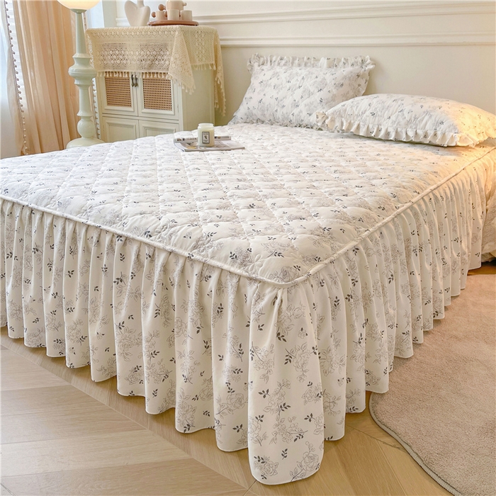 91家纺网 家纺一手货源 找家纺 （总）十个点2025新款针织棉 夹棉床笠式床裙床头罩系列 