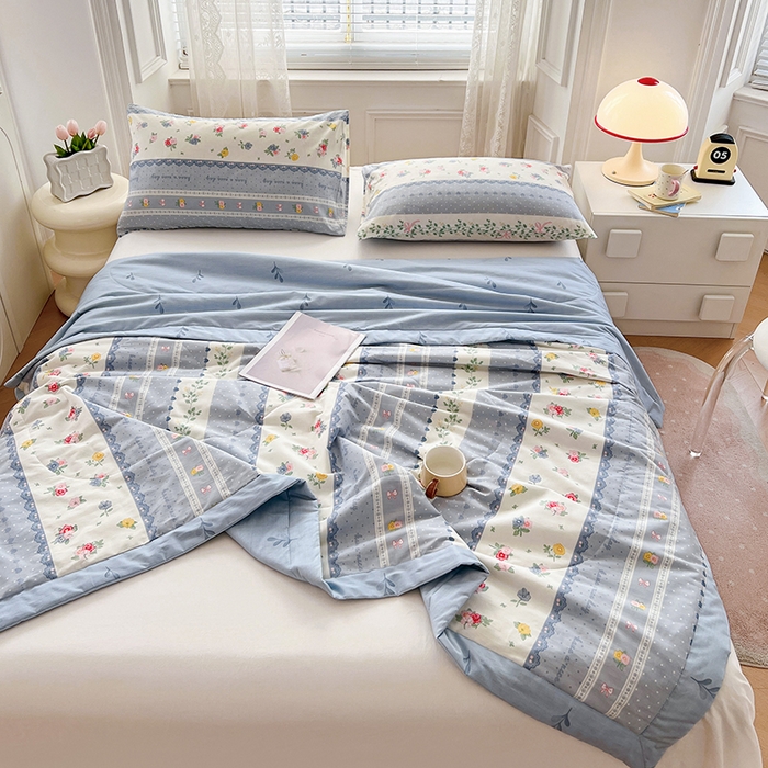 91家纺网 家纺一手货源 找家纺 尊妙被业 2025新款里外全棉印花棉花被纯棉夏被夏凉被全棉棉花夏凉被安暖入夏