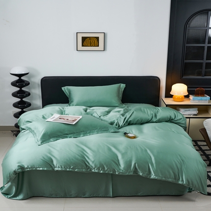 顾家家居  2025新款纯色兰精天丝四件套 碧荷绿
