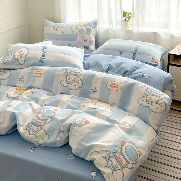 91家纺网 家纺一手货源 找家纺 （总）吉象家纺 2025新款高支密全棉印花四件套12868跑量款