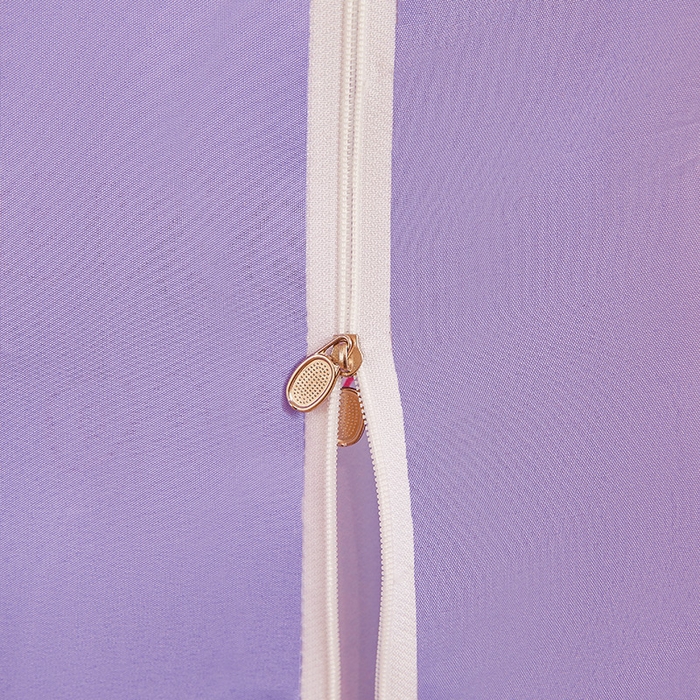 91家纺网 家纺一手货源 找家纺 迪凡保罗蚊帐 2025新款2504专版印花遮光帘上下铺子母蚊帐-城堡款 紫色甜心