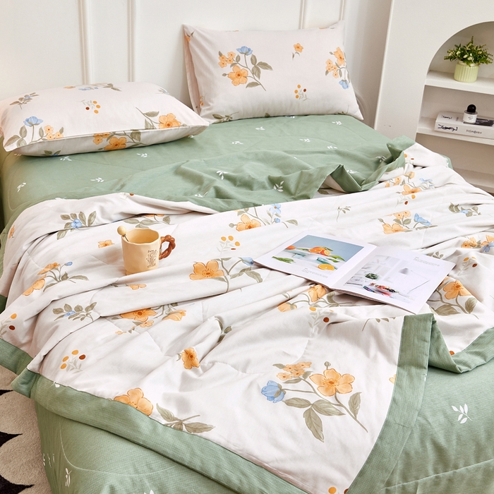 91家纺网 家纺一手货源 找家纺 尊妙被业 2025新款里外全棉印花棉花被纯棉夏被夏凉被全棉棉花夏凉被花样晨熙