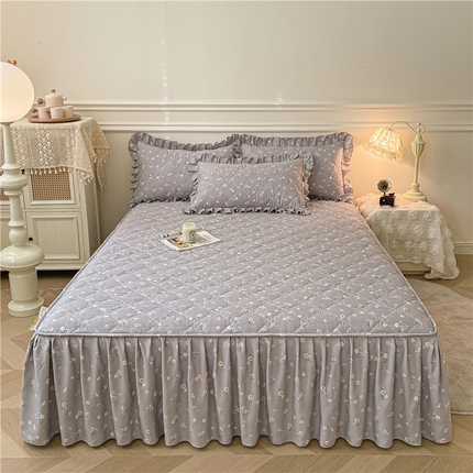 91家纺网 家纺一手货源 找家纺 （总）十个点2025新款针织棉 夹棉床笠式床裙床头罩系列 