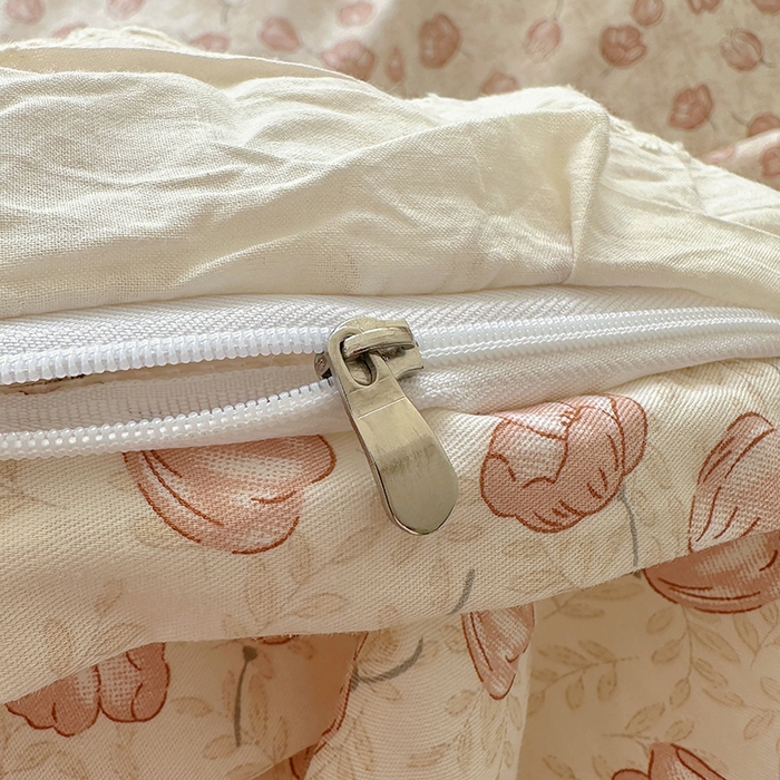 91家纺网 家纺一手货源 找家纺 美梦家纺 2025新款A类全棉13372花边床盖四件套-白边 白边-莫里小院