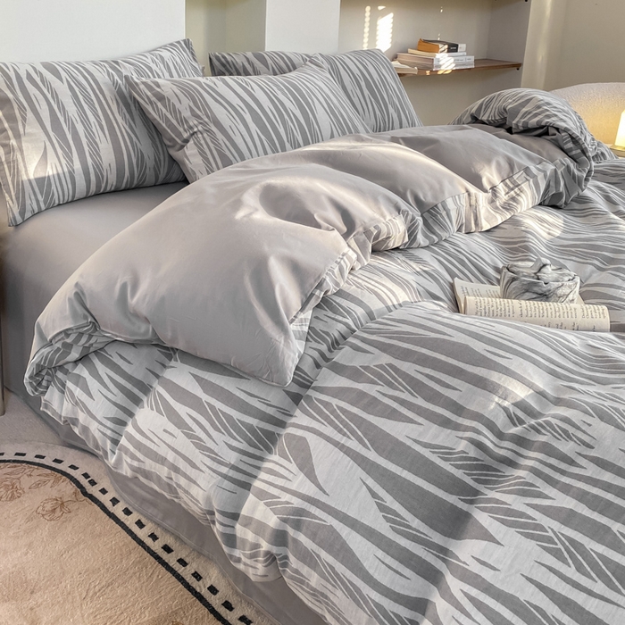 91家纺网 家纺一手货源 找家纺 凡客家居 2025新款60s色织提花系列四件套 佩斯