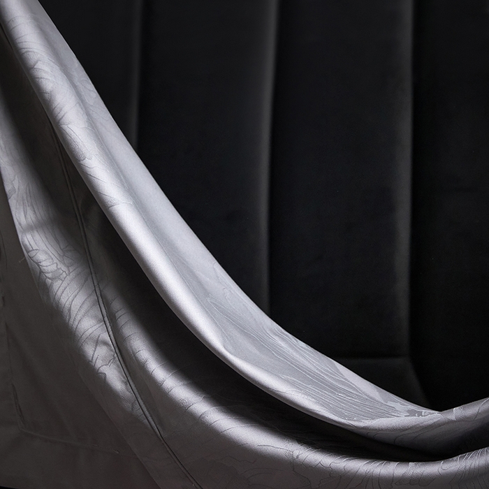 91家纺网 家纺一手货源 找家纺 榻尚家居 2025新款长绒棉贡缎提花手工立体埋绳工艺四件套礼盒包装 欧若拉-高级灰