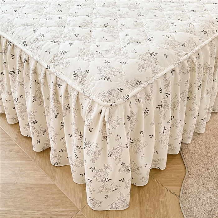 91家纺网 家纺一手货源 找家纺 （总）十个点2025新款针织棉 夹棉床笠式床裙床头罩系列 