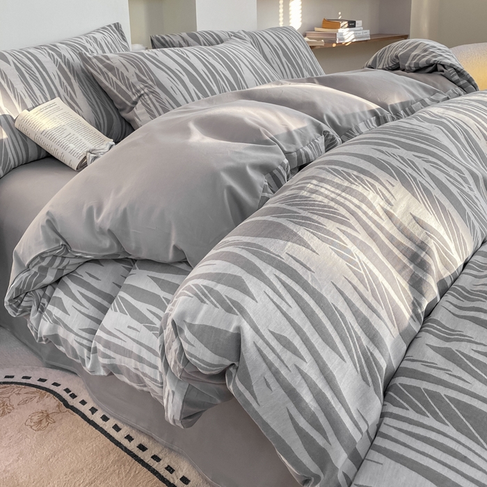 91家纺网 家纺一手货源 找家纺 凡客家居 2025新款60s色织提花系列四件套 佩斯