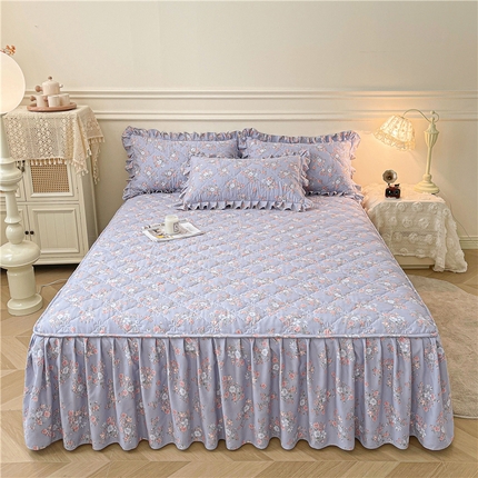 91家纺网 家纺一手货源 找家纺 （总）十个点2025新款针织棉 夹棉床笠式床裙床头罩系列 