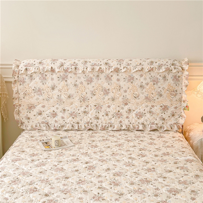 91家纺网 家纺一手货源 找家纺 十个点2025新款亲肤夹棉床头罩 花香四季