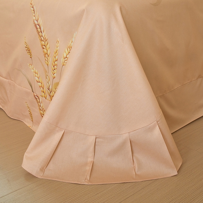 91家纺网 家纺一手货源 找家纺 启航家居2025新款春夏直播爆款全棉大版印花四件套 麦言米