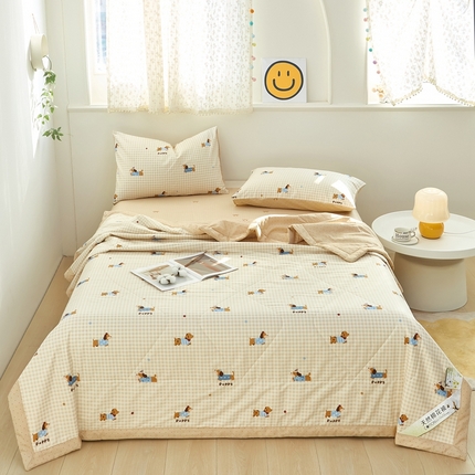 91家纺网 家纺一手货源 找家纺 （总）黛妮雅 2025新款里外全棉印花棉花被纯棉夏被夏凉被空调被 夏被四件套