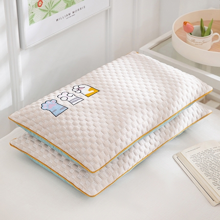 91家纺网 家纺一手货源 找家纺 （总）仁宇枕业 2025新款新品 猫爪凉感豆豆儿童学生幼儿园成人夏季清凉全荞麦枕头枕芯