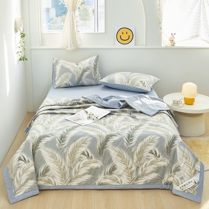 91家纺网 家纺一手货源 找家纺 （总）黛妮雅 2025新款里外全棉印花棉花被纯棉夏被夏凉被空调被 夏被四件套