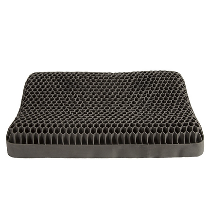 91家纺网 家纺一手货源 找家纺 悦织湾 2025新款TPE动态无压护颈枕2025新款高弹释压枕芯 深灰35*52*8/10CM 