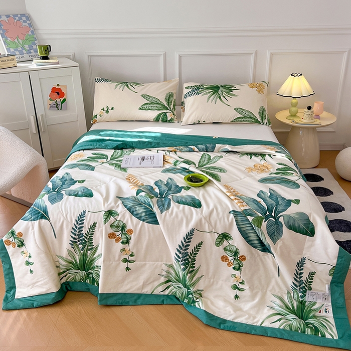 91家纺网 家纺一手货源 找家纺 尊妙被业 2025新款里外全棉印花棉花被纯棉夏被夏凉被全棉棉花夏凉被春兰瑕意