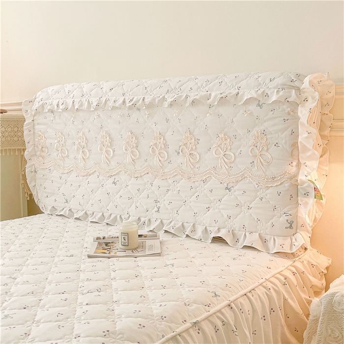 91家纺网 家纺一手货源 找家纺 十个点2025新款亲肤夹棉床头罩 樱桃结