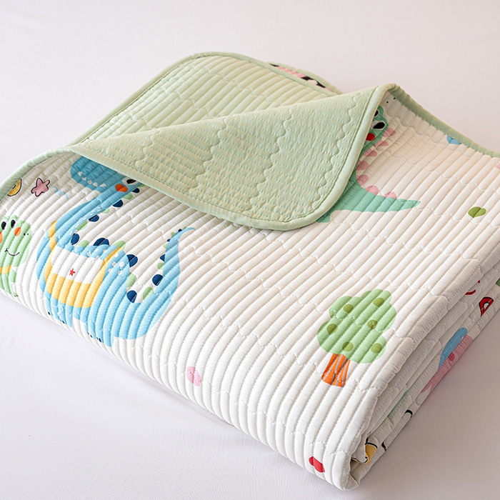 91家纺网 家纺一手货源 找家纺 （总）X猫先生 2025新款全棉床盖小清新夹棉水洗炕盖床盖套件-跑量款