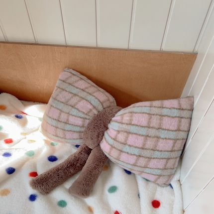 91家纺网 家纺一手货源 找家纺 （总）桔子家纺 2025新款蝴蝶结抱枕