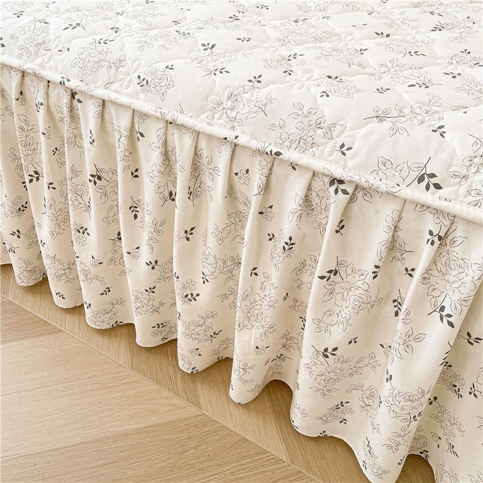 91家纺网 家纺一手货源 找家纺 （总）十个点2025新款针织棉 夹棉床笠式床裙床头罩系列 