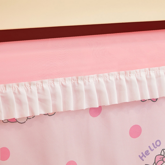 91家纺网 家纺一手货源 找家纺 迪凡保罗蚊帐 2025新款2504专版印花遮光帘上下铺子母蚊帐-城堡款 俏皮猫