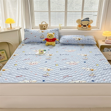 91家纺网 家纺一手货源 找家纺 （总）兄弟坊 正版授权卡通印花水洗棉夹棉床垫床护垫 学生床垫 床笠