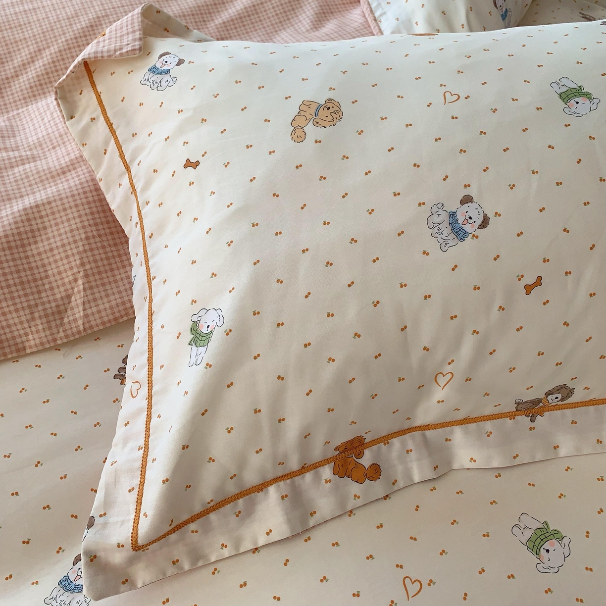 91家纺网 家纺一手货源 找家纺 奈萝家纺 2025新款亲肤小清新全棉四件套 旺达