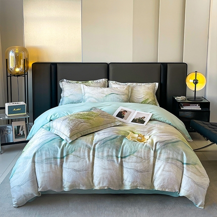 帛美家纺 2025新款天丝棉提花四件套 星际