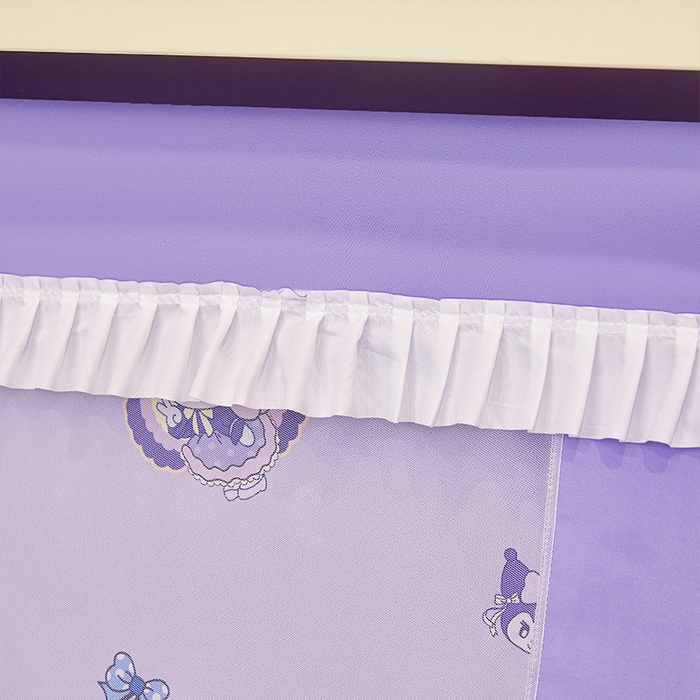 91家纺网 家纺一手货源 找家纺 迪凡保罗2025新款2504专版印花遮光帘上下铺子母蚊帐-常规款 紫色甜心