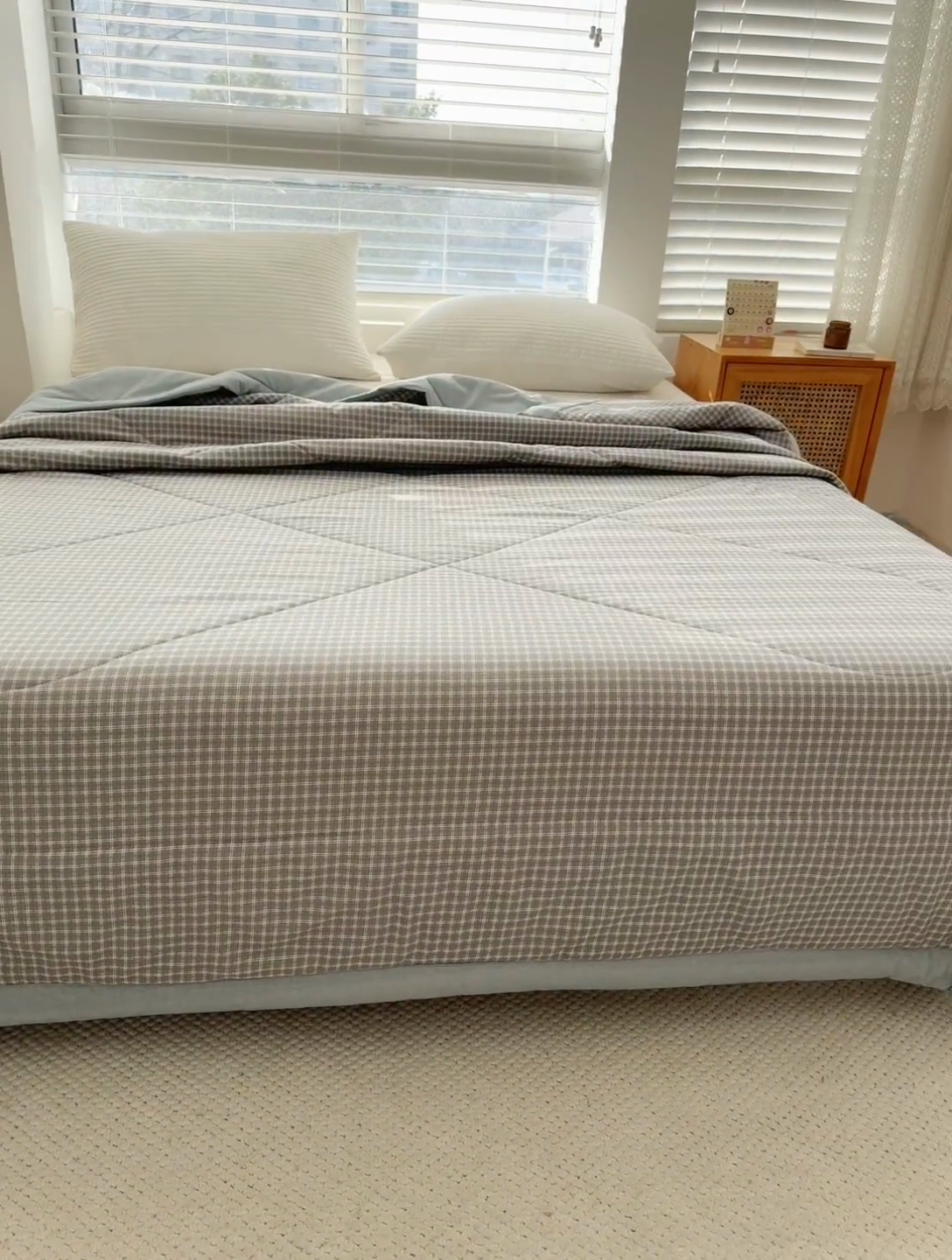 91家纺网 家纺一手货源 找家纺 首爱家纺 2025新款里外全棉夏被手包边新疆棉花夏被空调被夏凉被 简兮