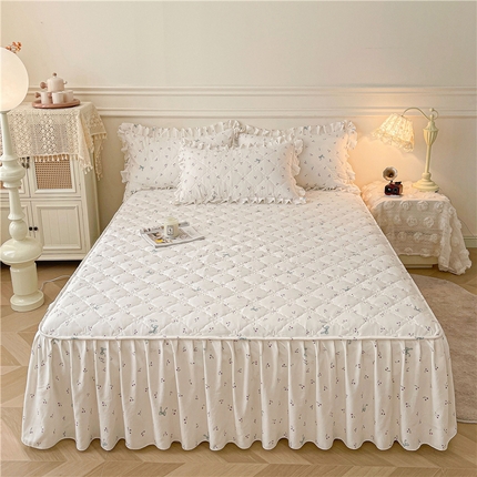 91家纺网 家纺一手货源 找家纺 （总）十个点2025新款针织棉 夹棉床笠式床裙床头罩系列 