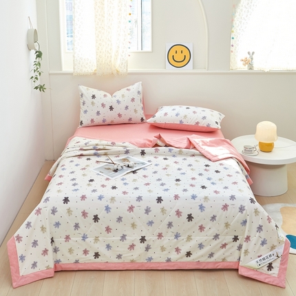 91家纺网 家纺一手货源 找家纺 （总）黛妮雅 2025新款里外全棉印花棉花被纯棉夏被夏凉被空调被 夏被四件套