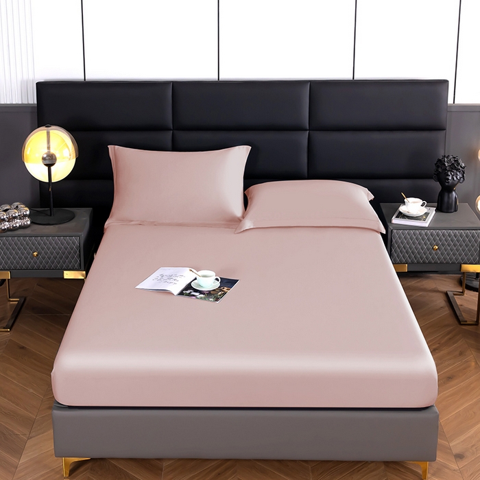 91家纺网 家纺一手货源 找家纺 天瑜家纺 2025新款纯色天丝夏被 纯豆沙