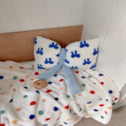 桔子家纺 2025新款蝴蝶结抱枕 蝴蝶兰蝴蝶结