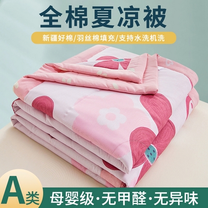91家纺网 家纺一手货源 找家纺 （总）尊妙被业2025新款全棉夏被纯棉印花空调被