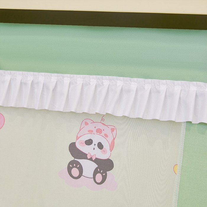 91家纺网 家纺一手货源 找家纺 迪凡保罗2025新款2504专版印花遮光帘上下铺子母蚊帐-常规款 贪吃熊猫