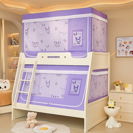 91家纺网 家纺一手货源 找家纺 （总）迪凡保罗2025新款2504专版印花遮光帘上下铺子母蚊帐-常规款