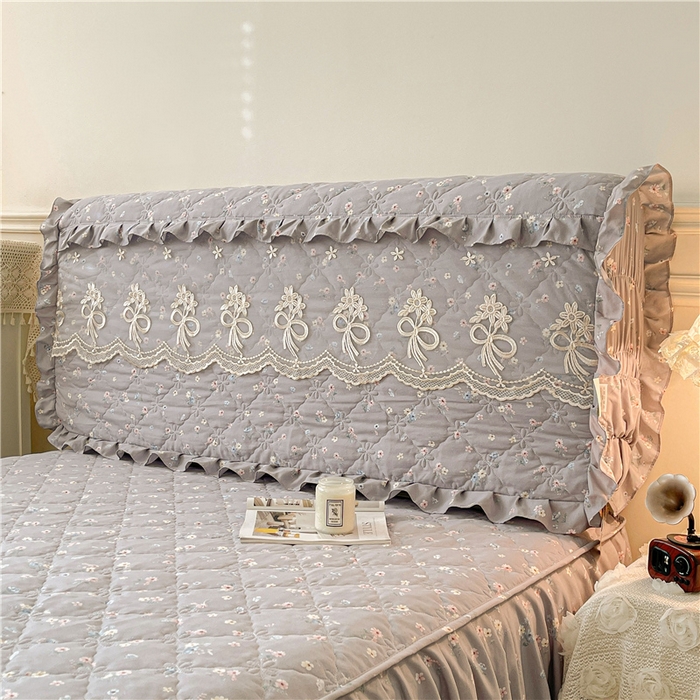 91家纺网 家纺一手货源 找家纺 十个点2025新款亲肤夹棉床头罩 迷迭香