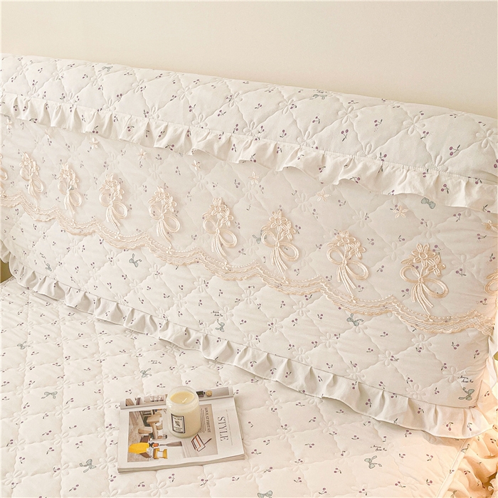 91家纺网 家纺一手货源 找家纺 十个点2025新款亲肤夹棉床头罩 樱桃结