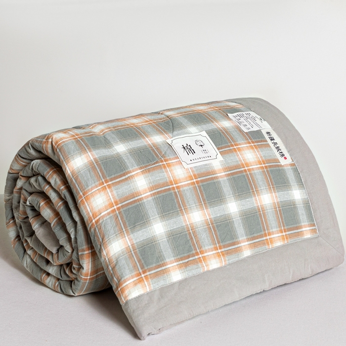 91家纺网 家纺一手货源 找家纺 爱屋及屋  2025新款无印风被子被芯夏凉被空调被 简兮灰