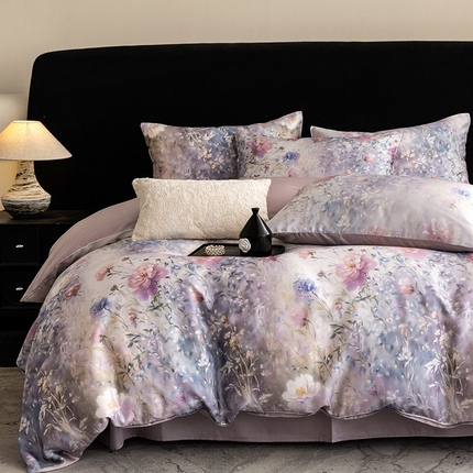 91家纺网 家纺一手货源 找家纺 （总）立奥被业 2025年新款100%兰精天丝四件套天丝数码印花四件套