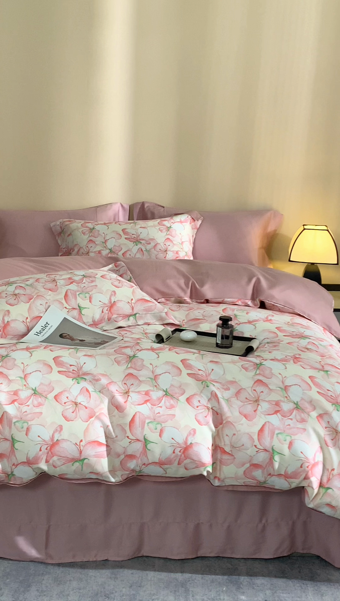 91家纺网 家纺一手货源 找家纺 顾家家居 2025新款莱塞尔数码印花四件套 詹尼