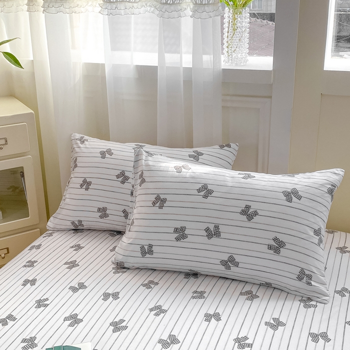 91家纺网 家纺一手货源 找家纺 芷凡家纺 2025新款水洗云朵棉印花床笠 蝴蝶梦