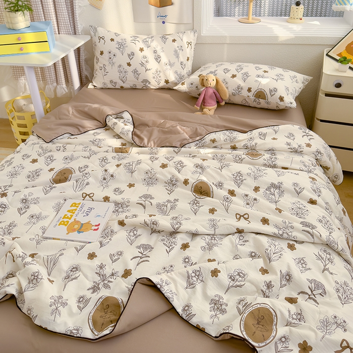 91家纺网 家纺一手货源 找家纺 老帅2025A类水洗双层纱夏被夏凉被空调被被芯直播爆款（有买家秀）芭提雅